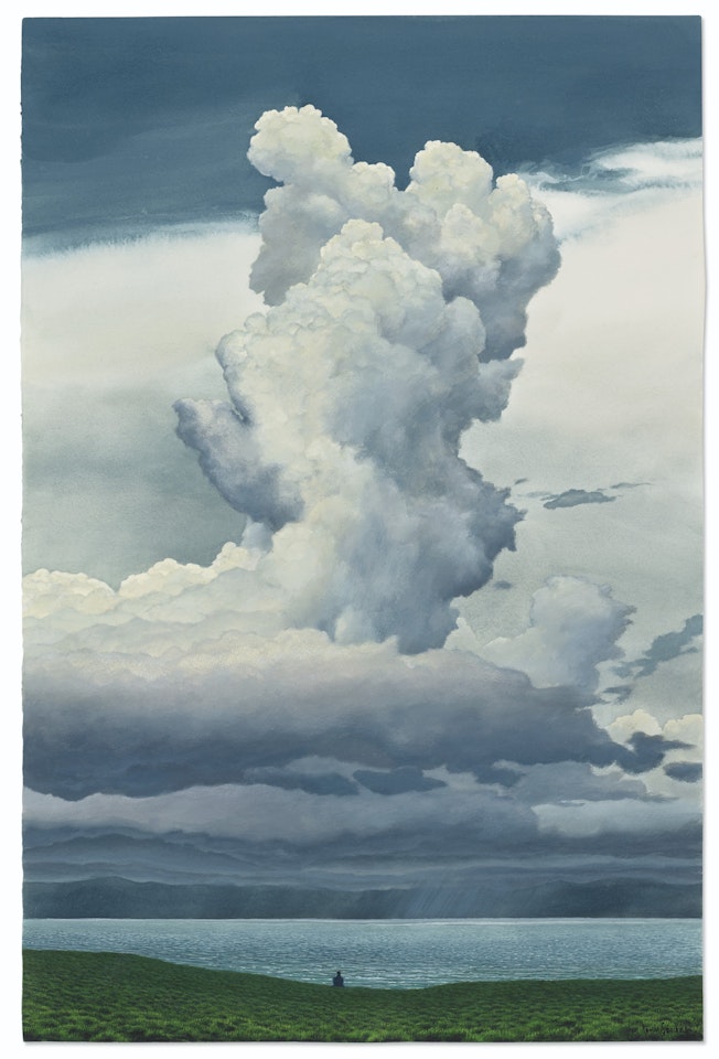 Nubes sobre el mar by Tomas Sanchez
