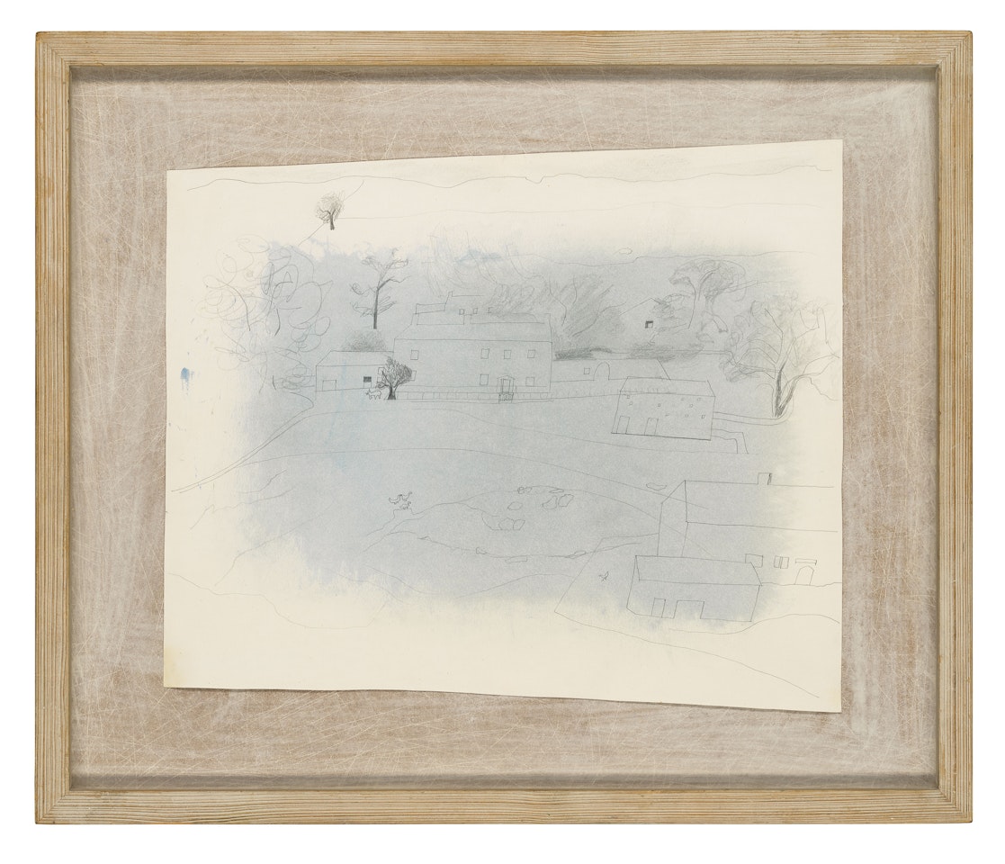 1972 (Yockluthwaite in rain) by Ben Nicholson, O.M.