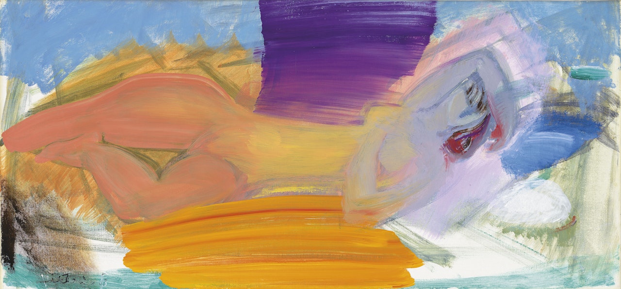 Figure on Orange Sand by Ivon Hitchens