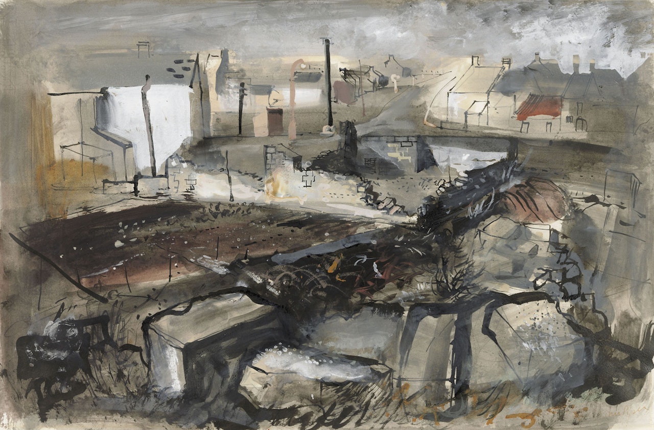 Portland, Quarries and Houses by John Piper