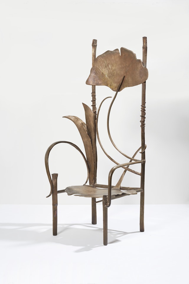 'TRÔNE DE PAULINE', LE MODÈLE CRÉÉ EN 1990, CELUI-CI RÉALISÉ EN 2004 by Claude Lalanne