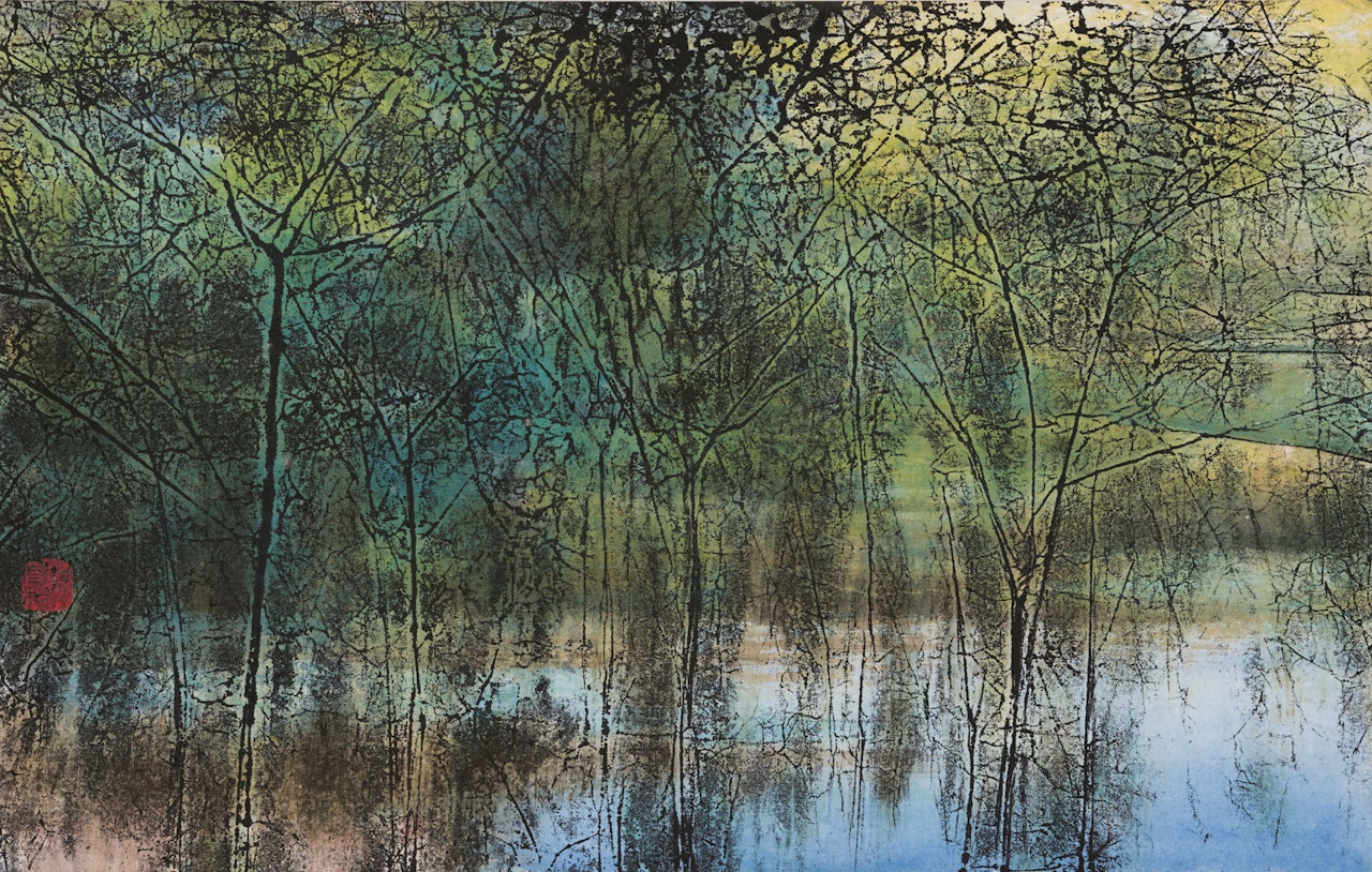 Lakeside by Liu Kuo-Sung (Liu Guosong)