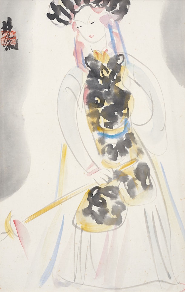 Opera Figure by Lin Fengmian