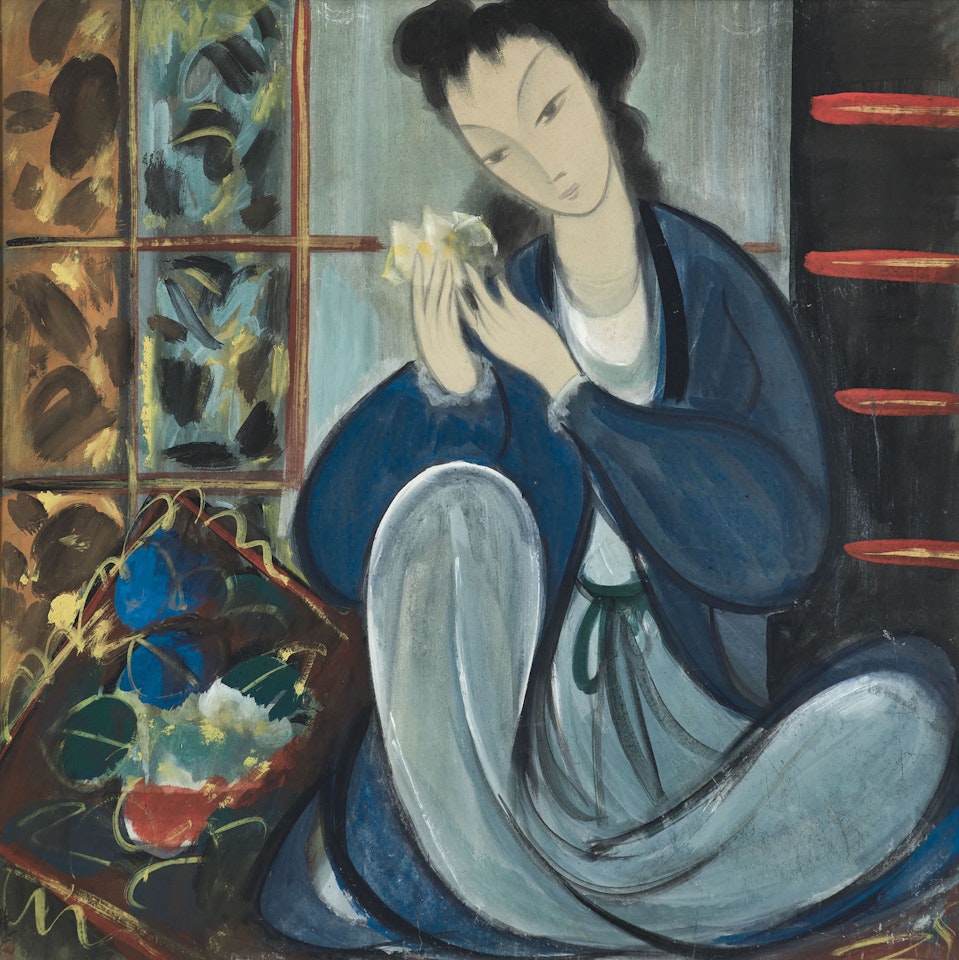 Seated Lady by Lin Fengmian