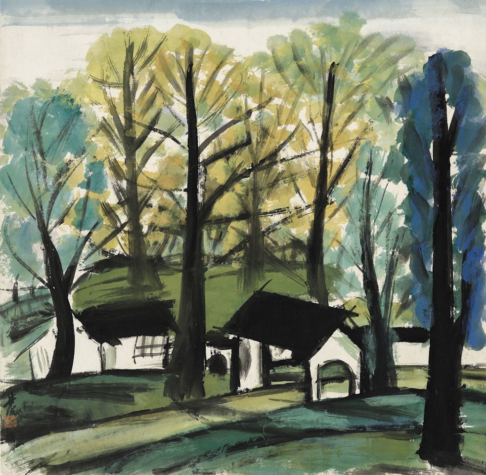 Forest Landscape by Lin Fengmian