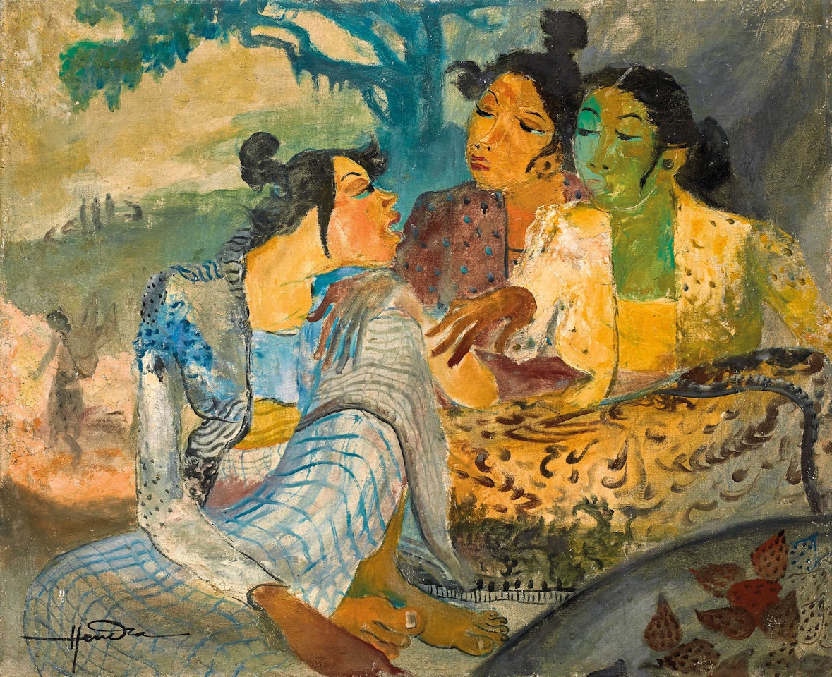 Three Women by Hendra Gunawan