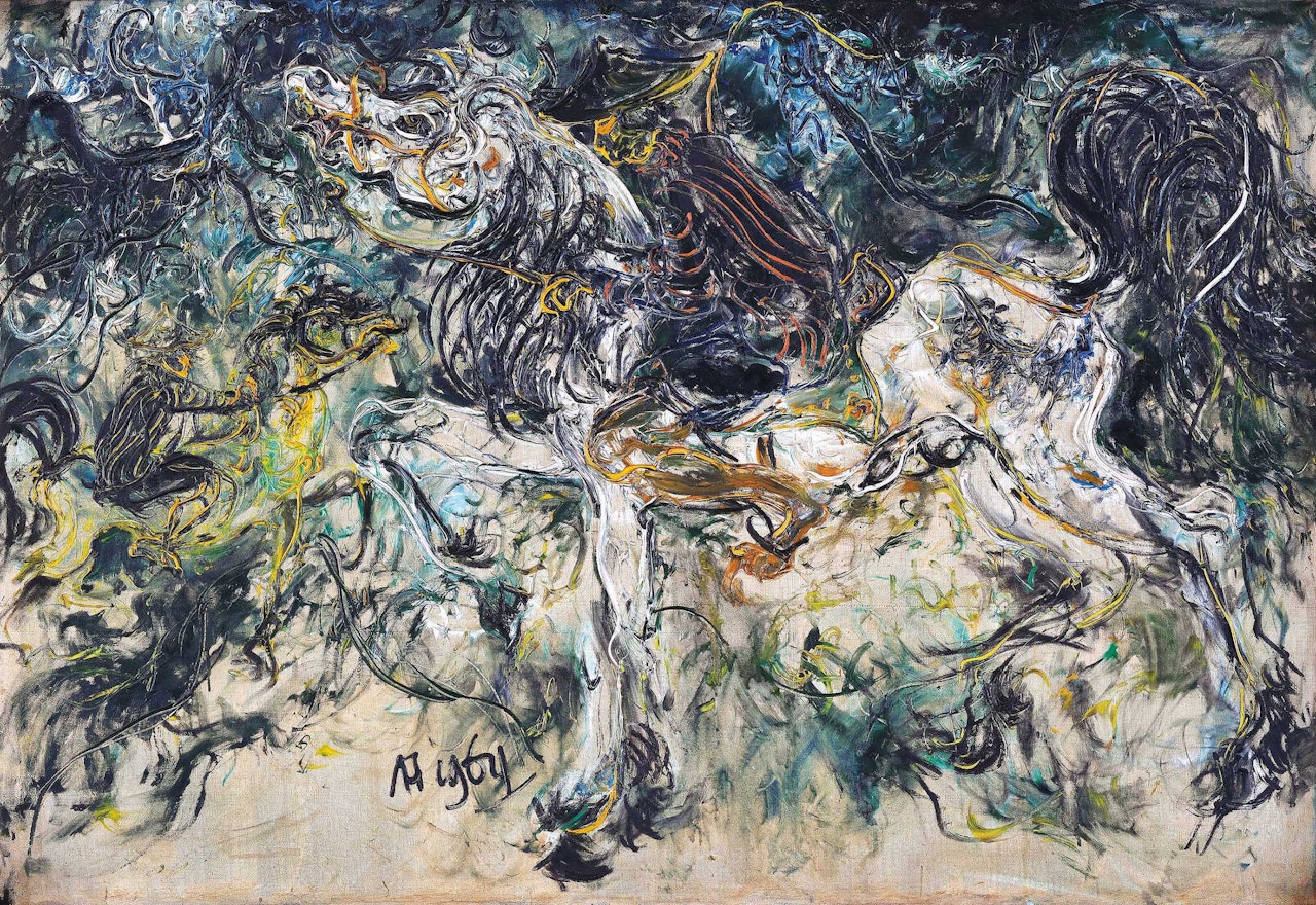 Horsemen by Affandi