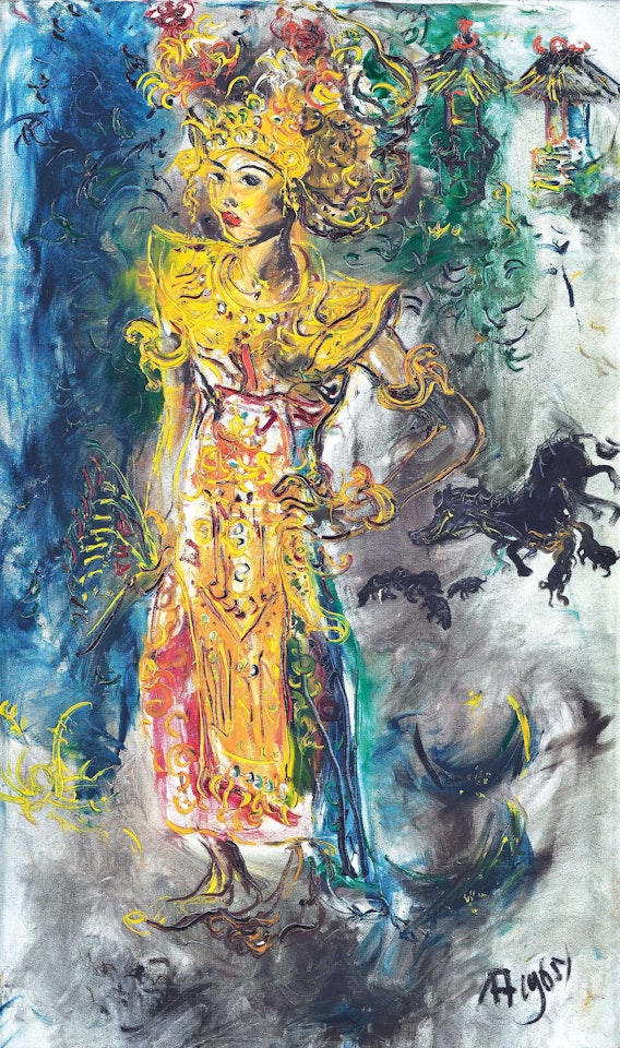 Penari Bali (Balinese Dancer) by Affandi