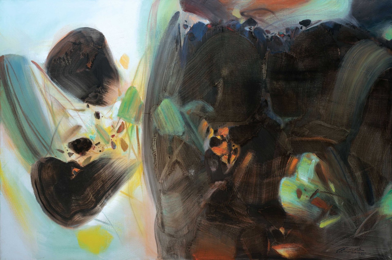 Enchantement de la lumière (Enchanting Brightness) by Chu Teh-Chun