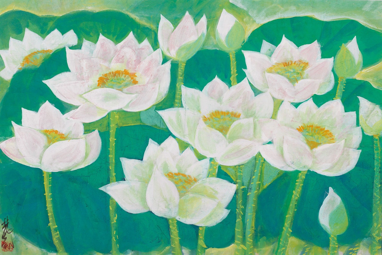 Lotus by Lin Fengmian