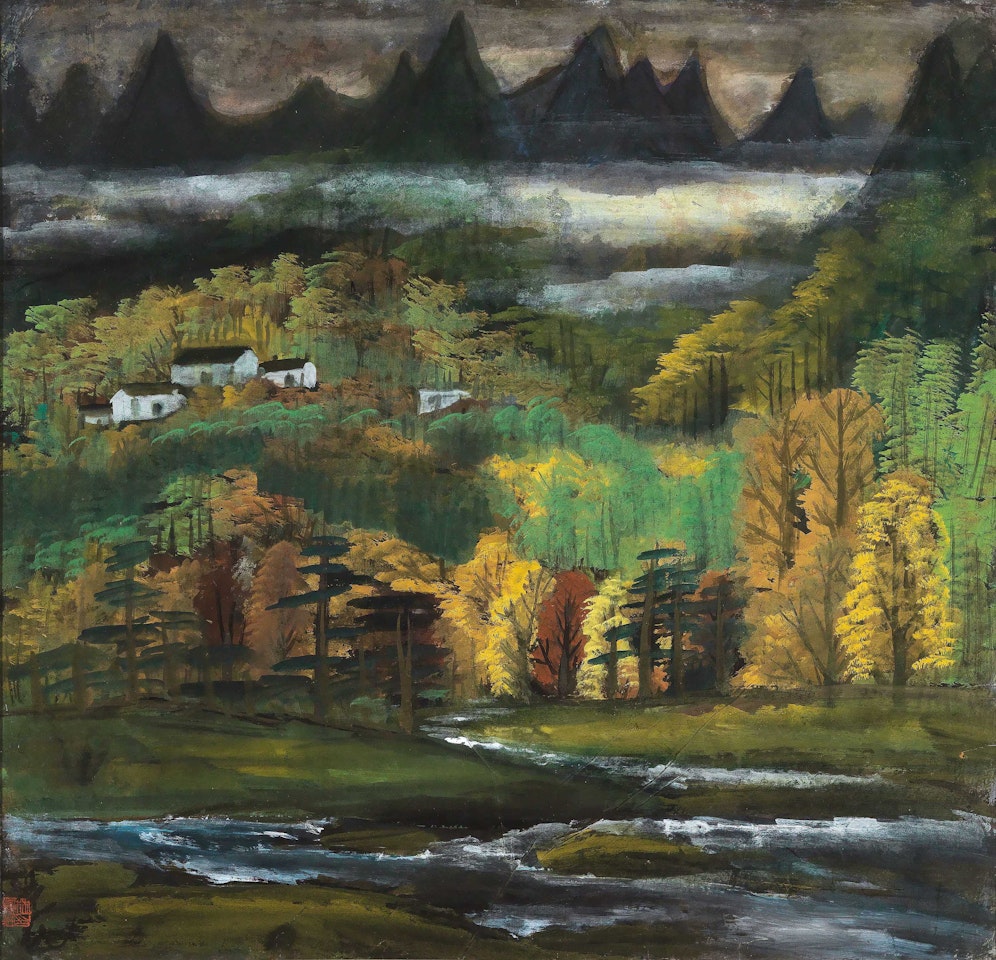 Autumn Mountain by Lin Fengmian