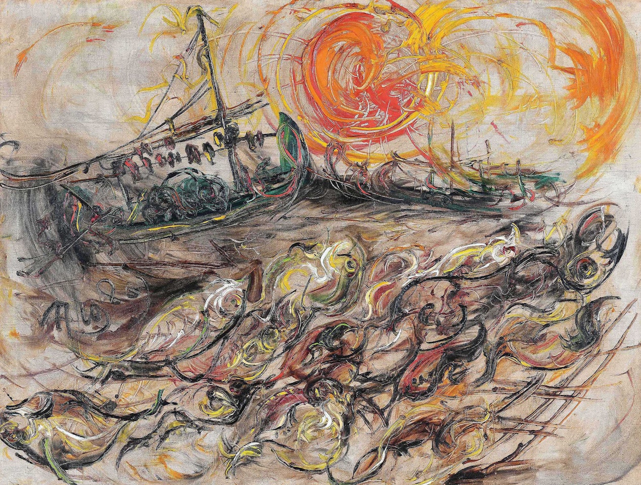 Drying Fish by Affandi