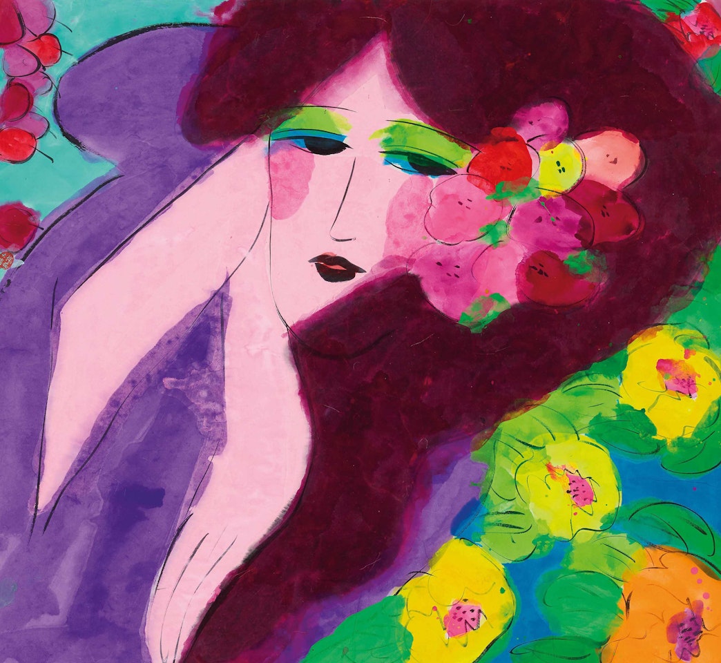 Shy Girl by Walasse Ting