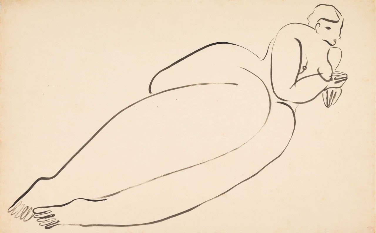 Reclining Nude by Sanyu