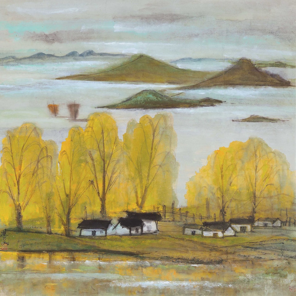 Lake by Lin Fengmian