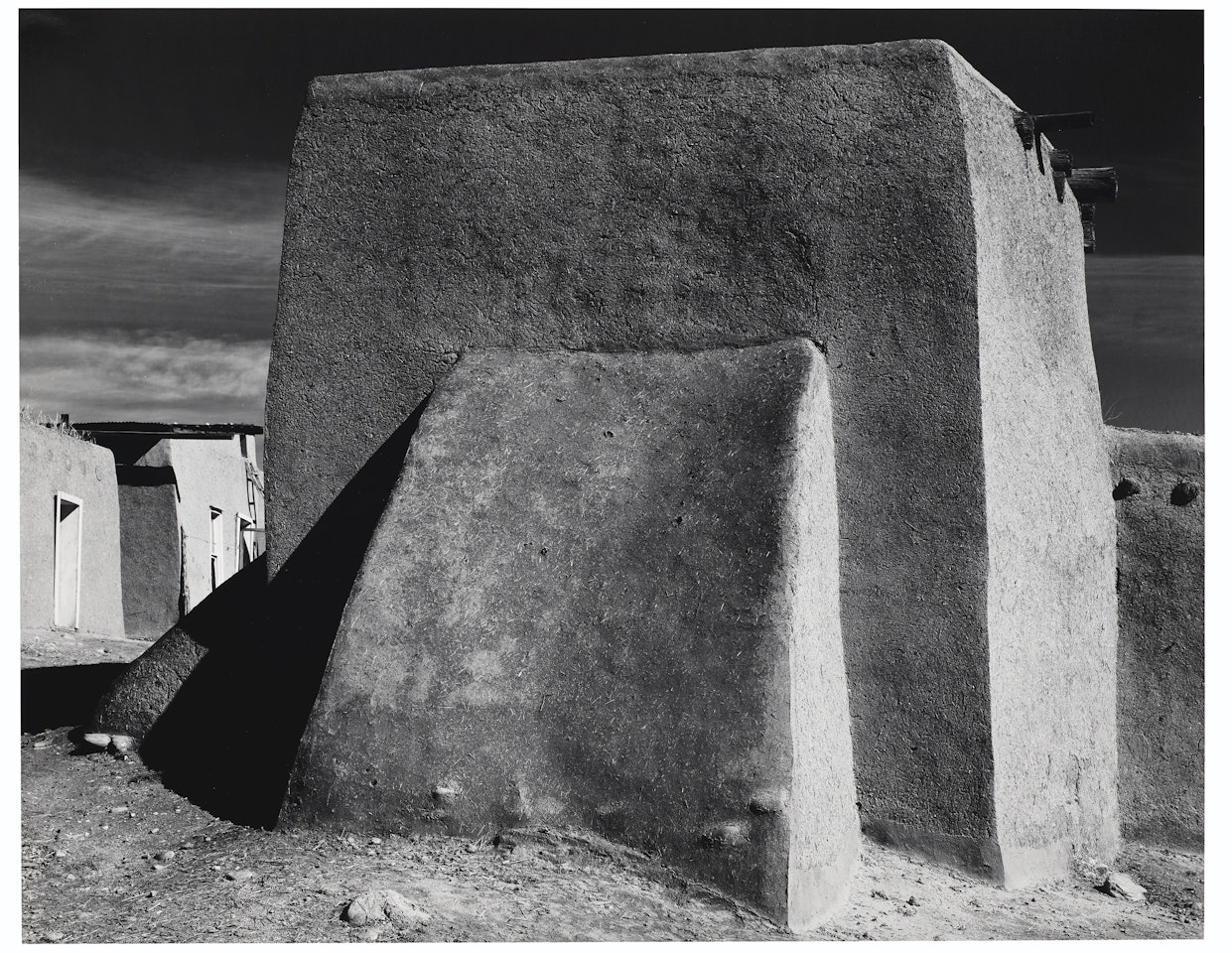 Rear of Church, Cordova, New Mexico, 1938 by Ansel Adams