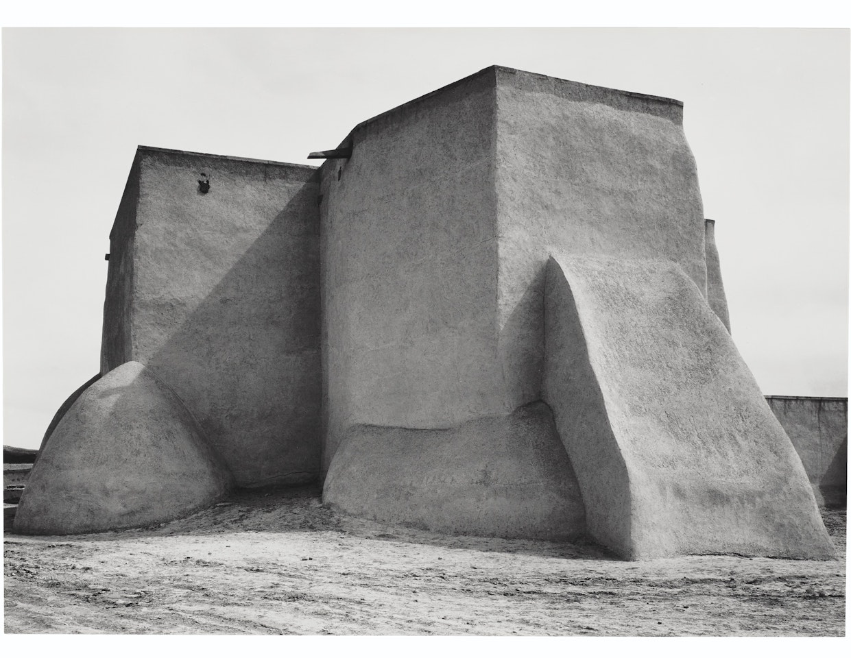 Church at Ranchos de Taos, New Mexico, 1929-1930 by Ansel Adams