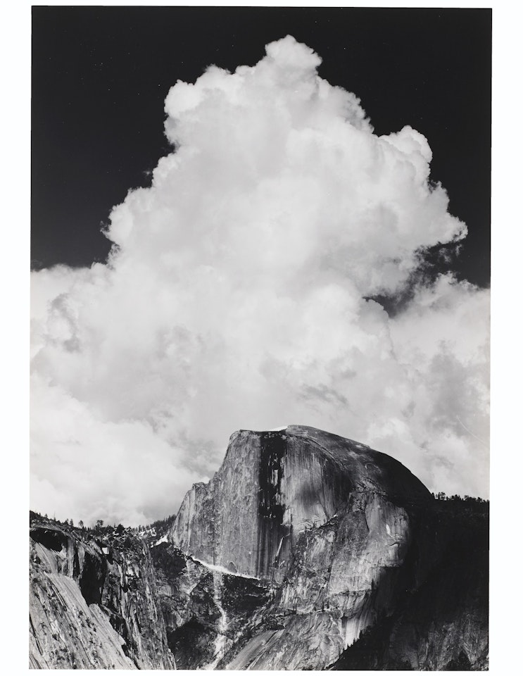 Half Dome, Thunder Cloud, Yosemite National Park, California, c. 1956 by Ansel Adams