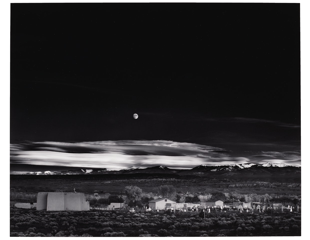 Moonrise, Hernandez, New Mexico, 1941 by Ansel Adams