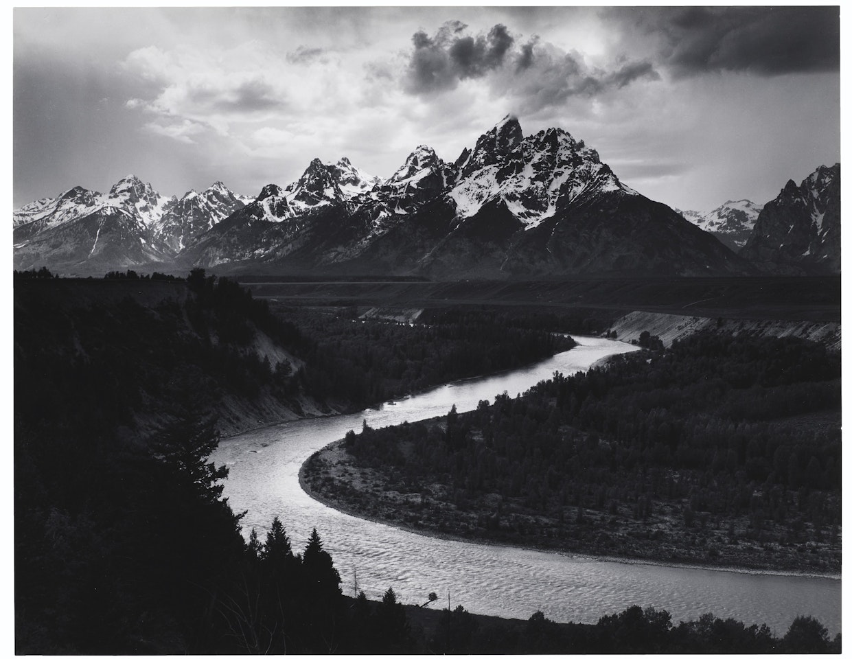 The Tetons and the Snake River, Grand Teton National Park, Wyoming, 1942 by Ansel Adams