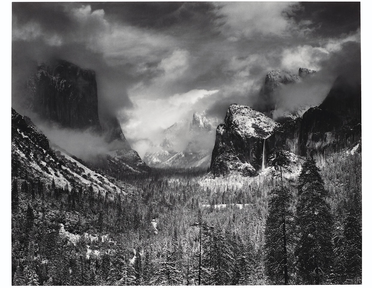 Clearing Winter Storm, Yosemite Valley, California, 1938 by Ansel Adams
