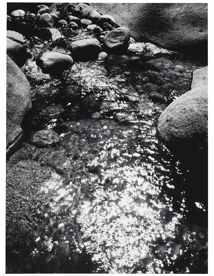 Scintillations, Merced River, Wawona, California, c. 1955 by Ansel Adams