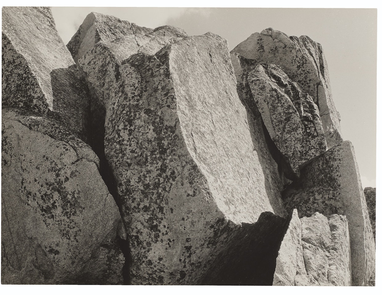 Rocks, Sierra Nevada, c. 1927 by Ansel Adams