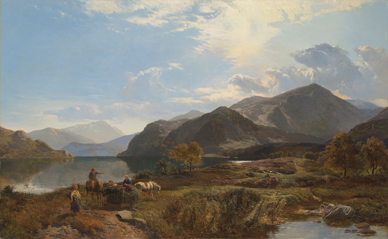 A Bright Day at Ullswater by Sidney Richard Percy