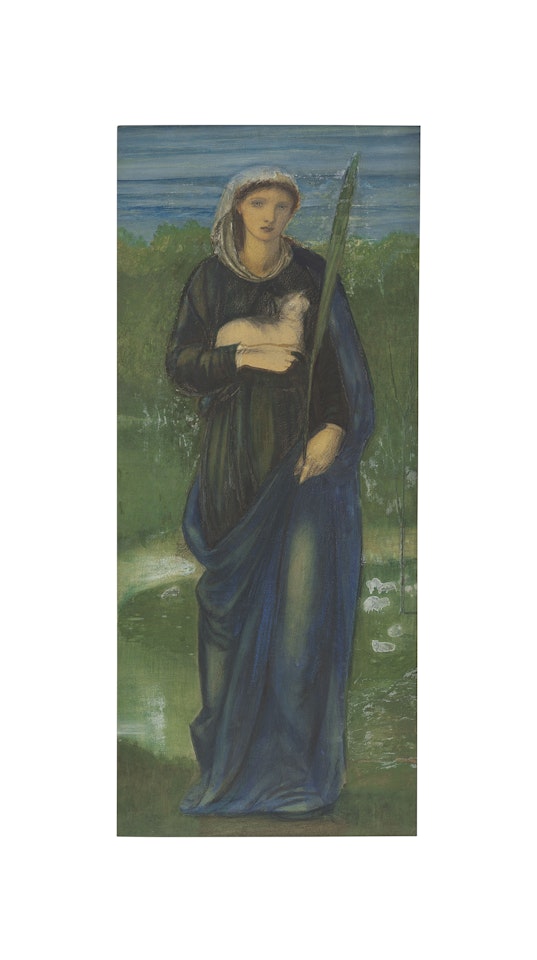 St Agnes by Edward Coley Burne-Jones