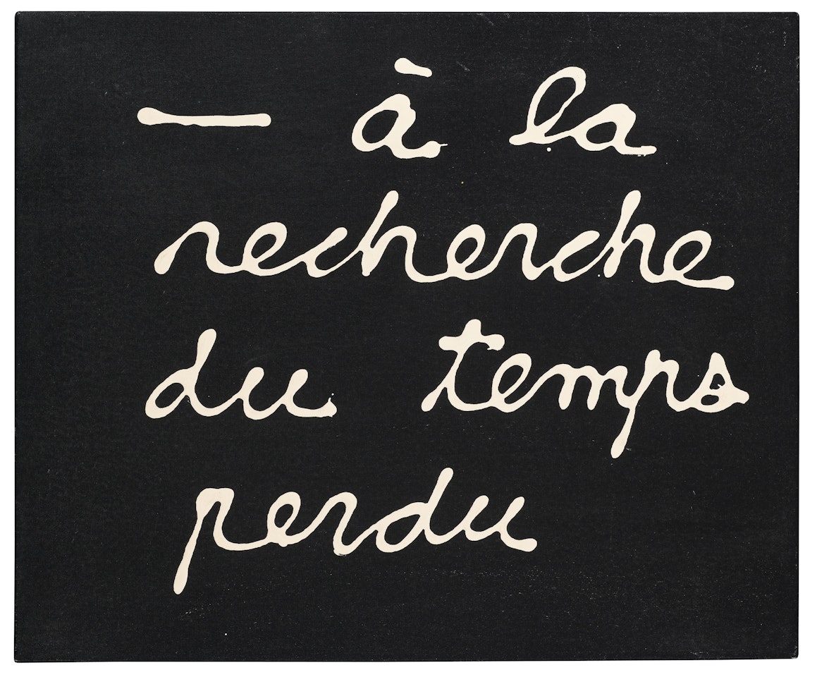 À la recherche du temps perdu by Ben Vautier