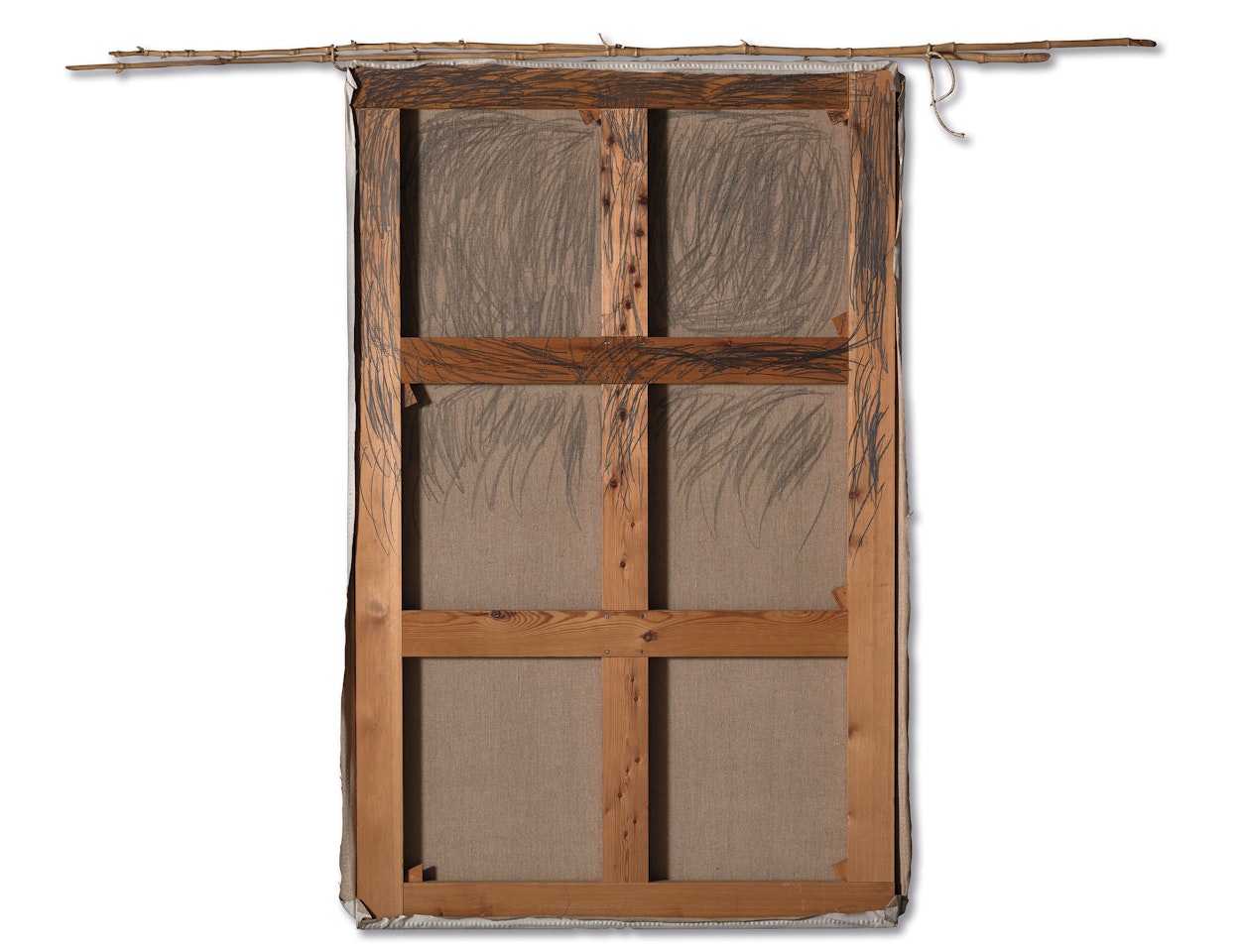 Châssis aux bambous by Antoni Tapies