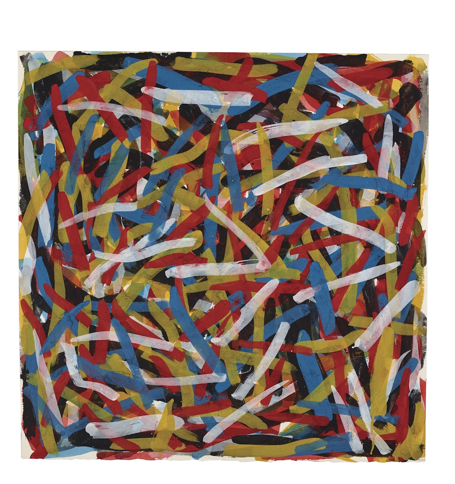 Brushstrokes in Four Directions by Sol LeWitt