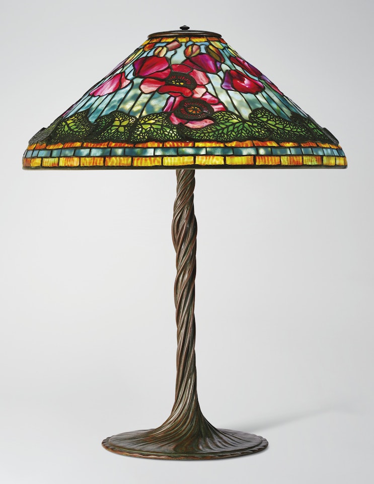 'POPPY' TABLE LAMP by Tiffany Studios