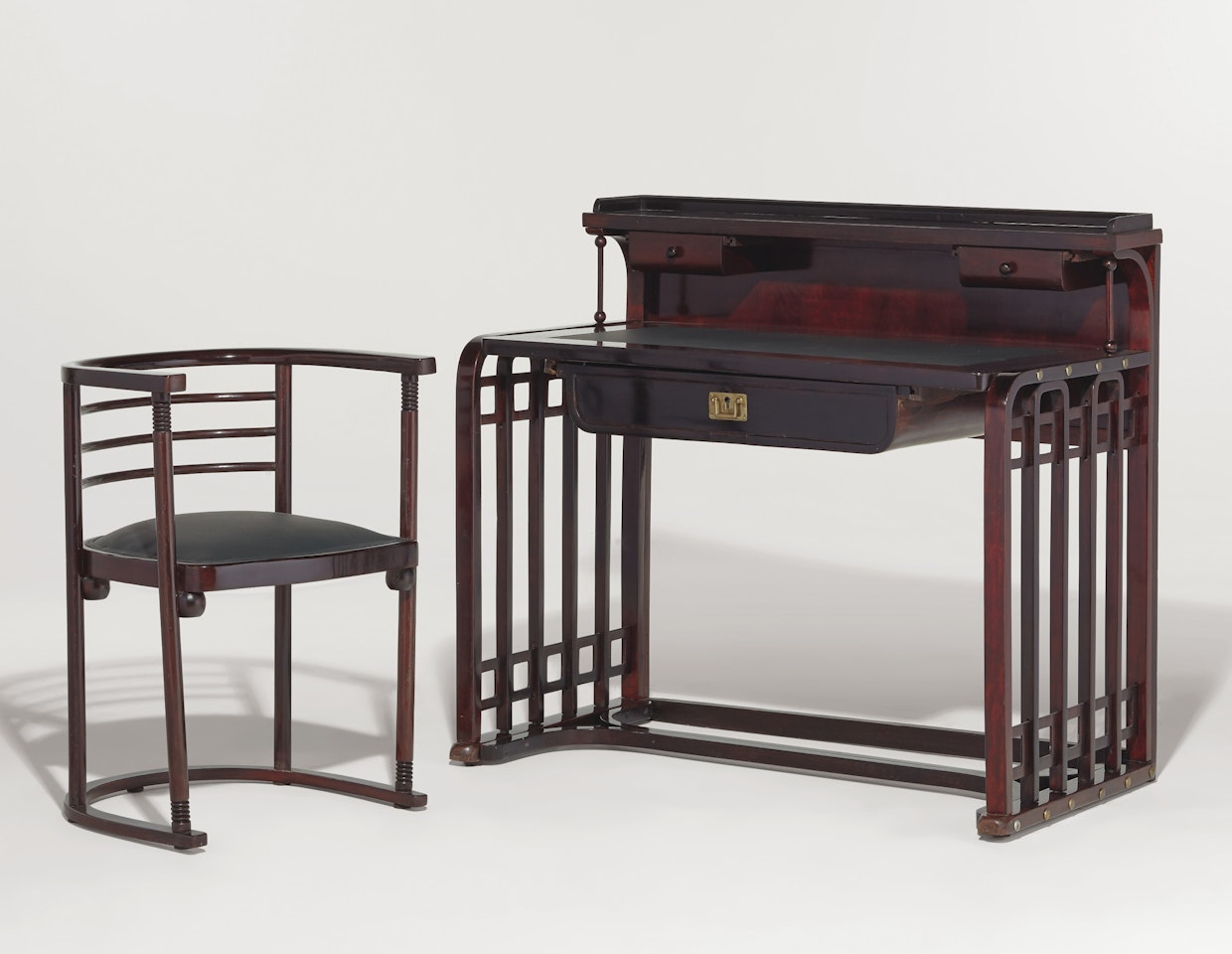 WRITING DESK AND ARMCHAIR by Josef Hoffmann