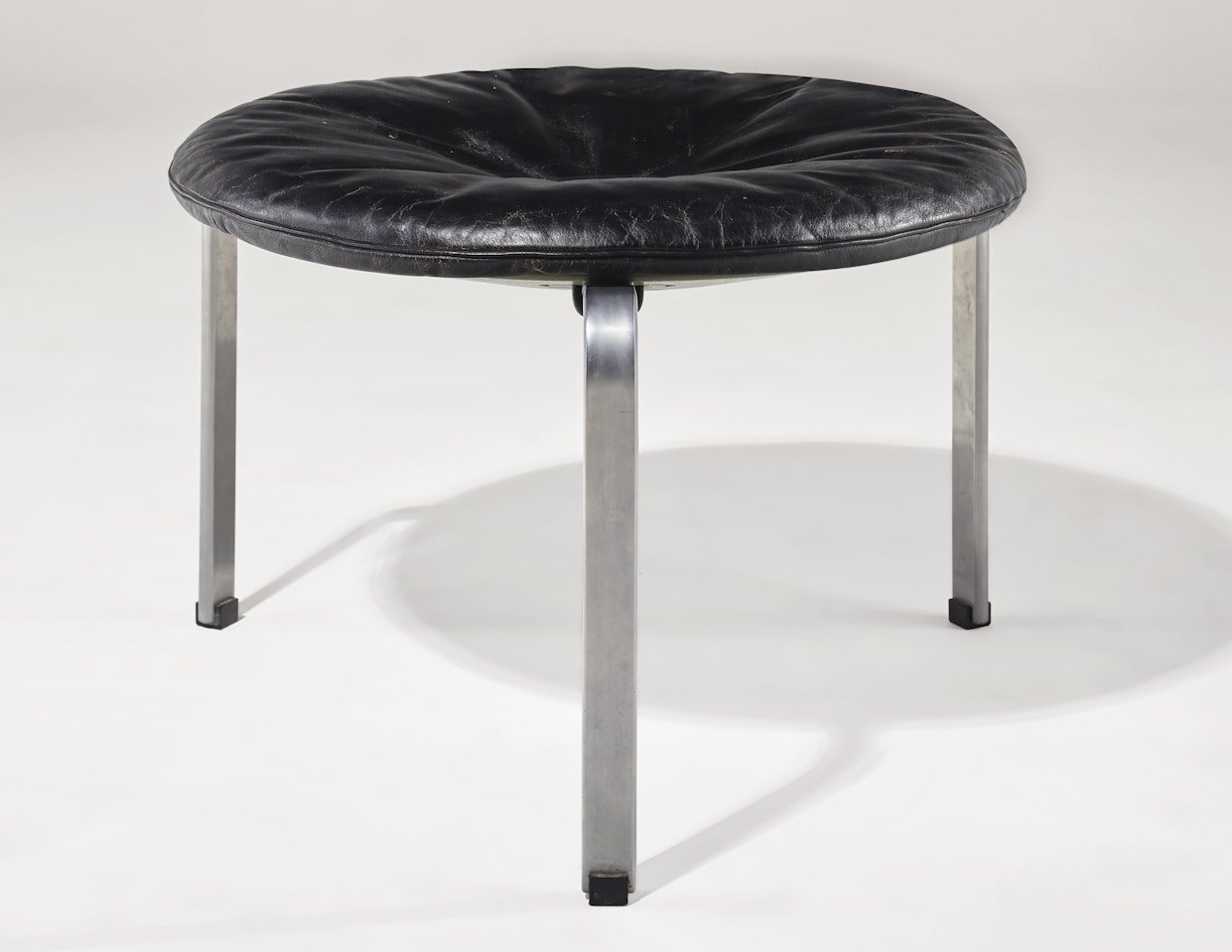 RARE STOOL, MODEL NO. PK 33, FOR THE TÅRNBY TOWNHALL, KASTRUP, DENMARK by Poul Kjaerholm