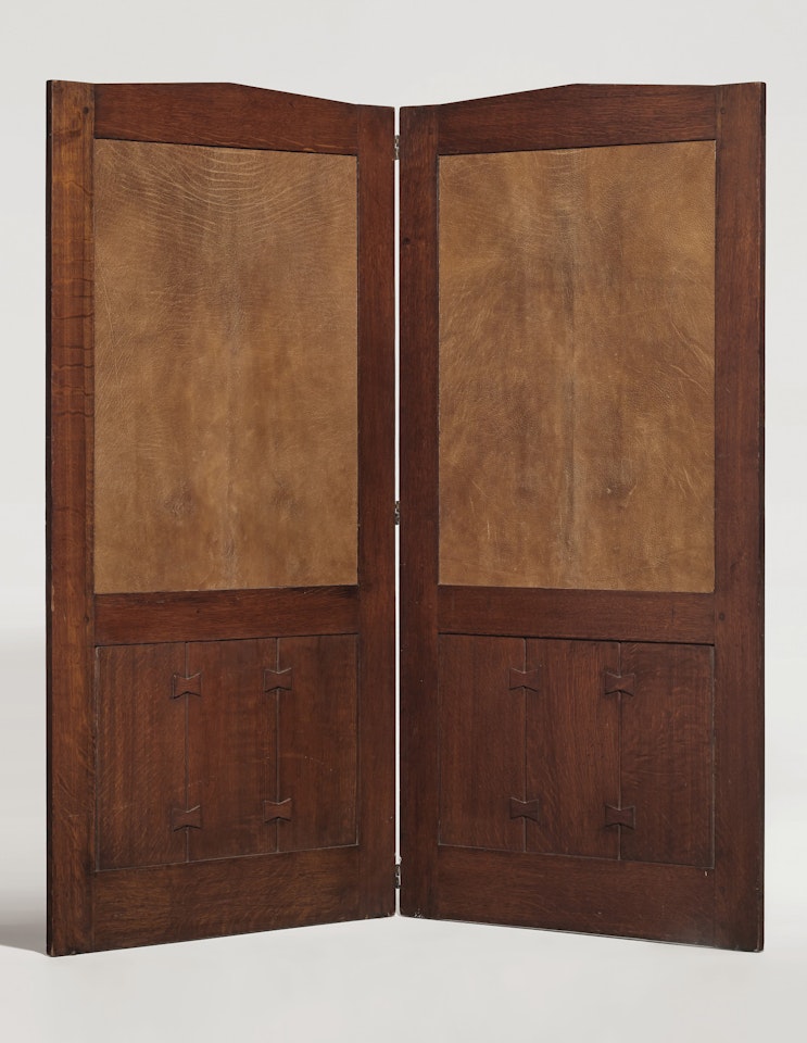 RARE TWO-PANEL SCREEN by Gustav Stickley