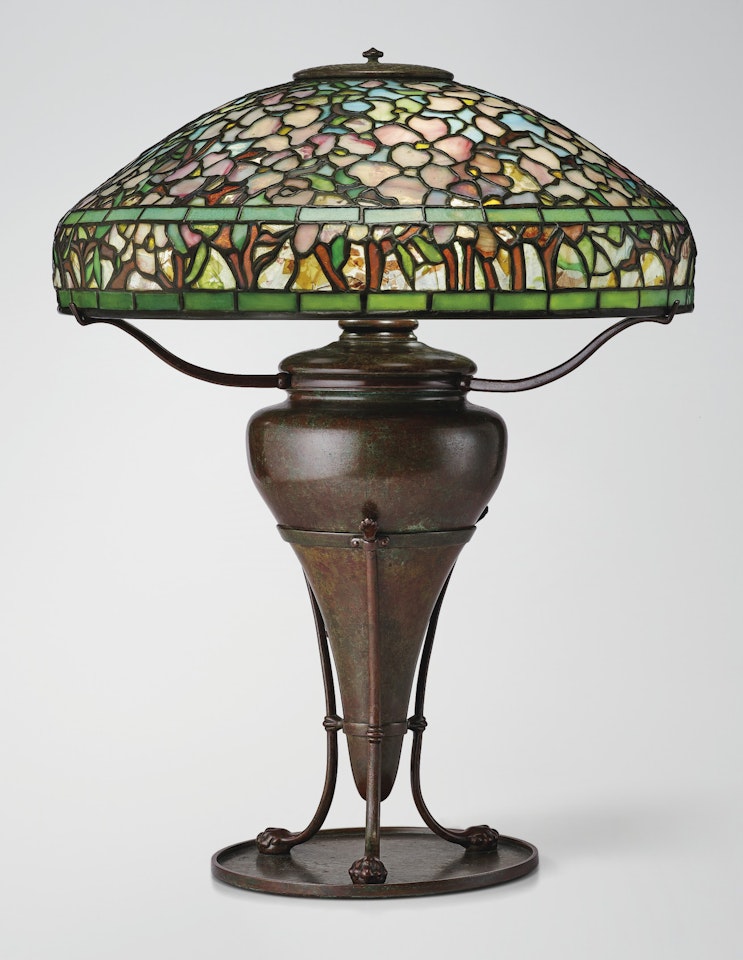 'DOGWOOD' TABLE LAMP by Tiffany Studios