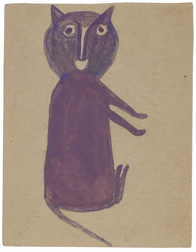 Purple Cat by Bill Traylor