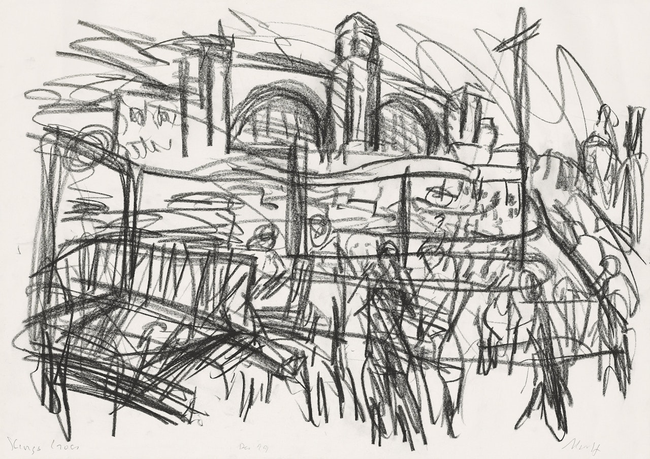 King's Cross by Leon Kossoff
