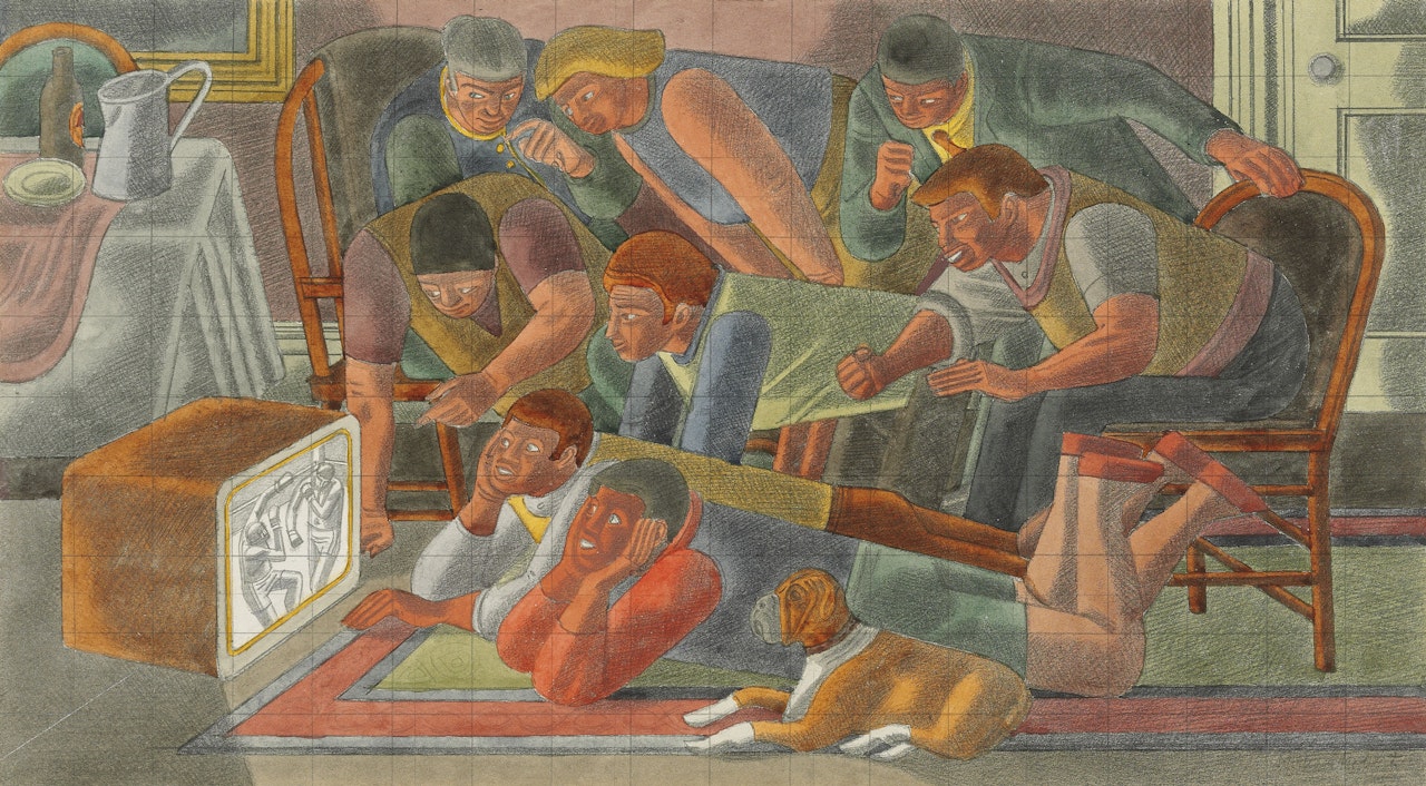 Study for 'TV' by William Roberts