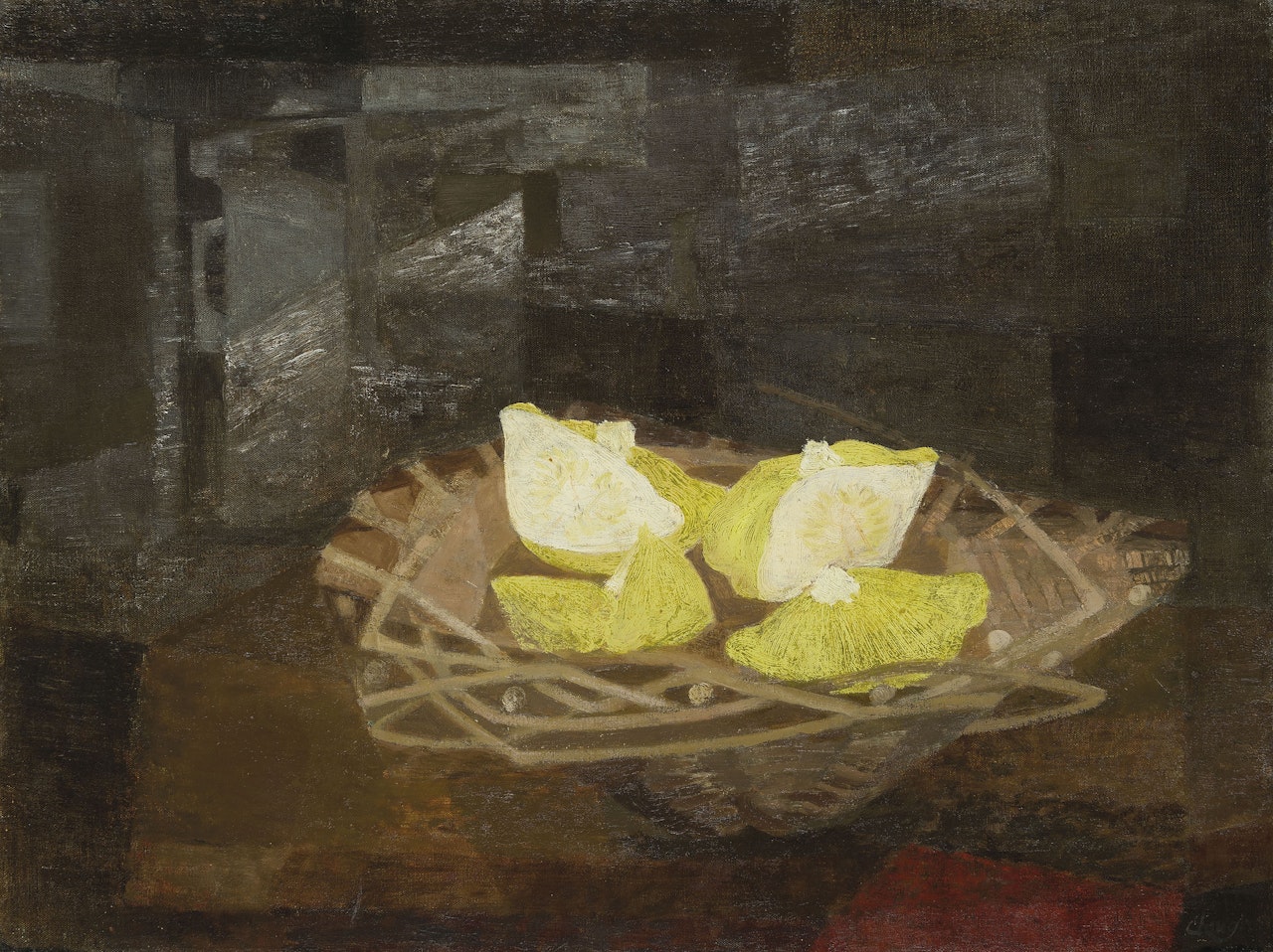 Still Life with Yellow Marrows by Prunella Clough