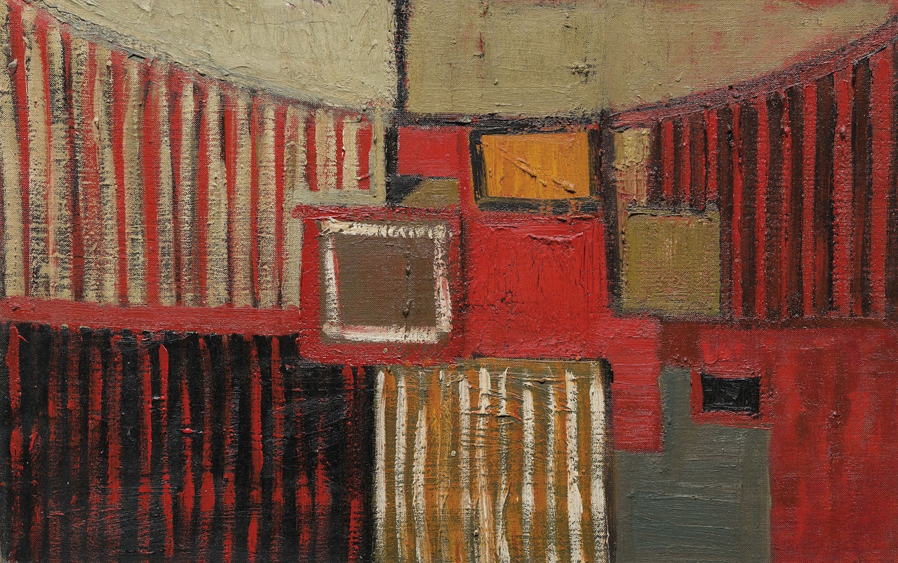 Red and Black by Terry Frost