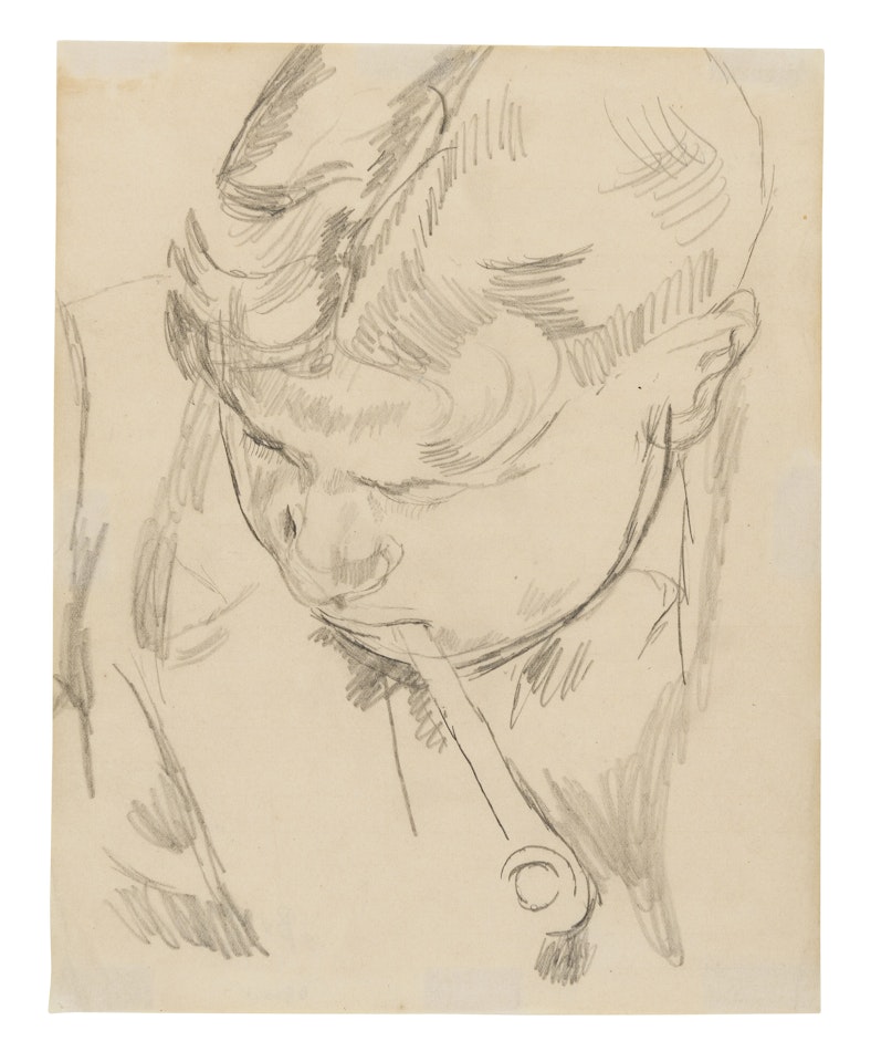 David Garnett (Bunny) Smoking a Pipe by Duncan Grant