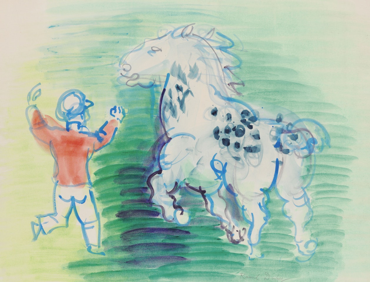 Cheval au dressage by Raoul Dufy