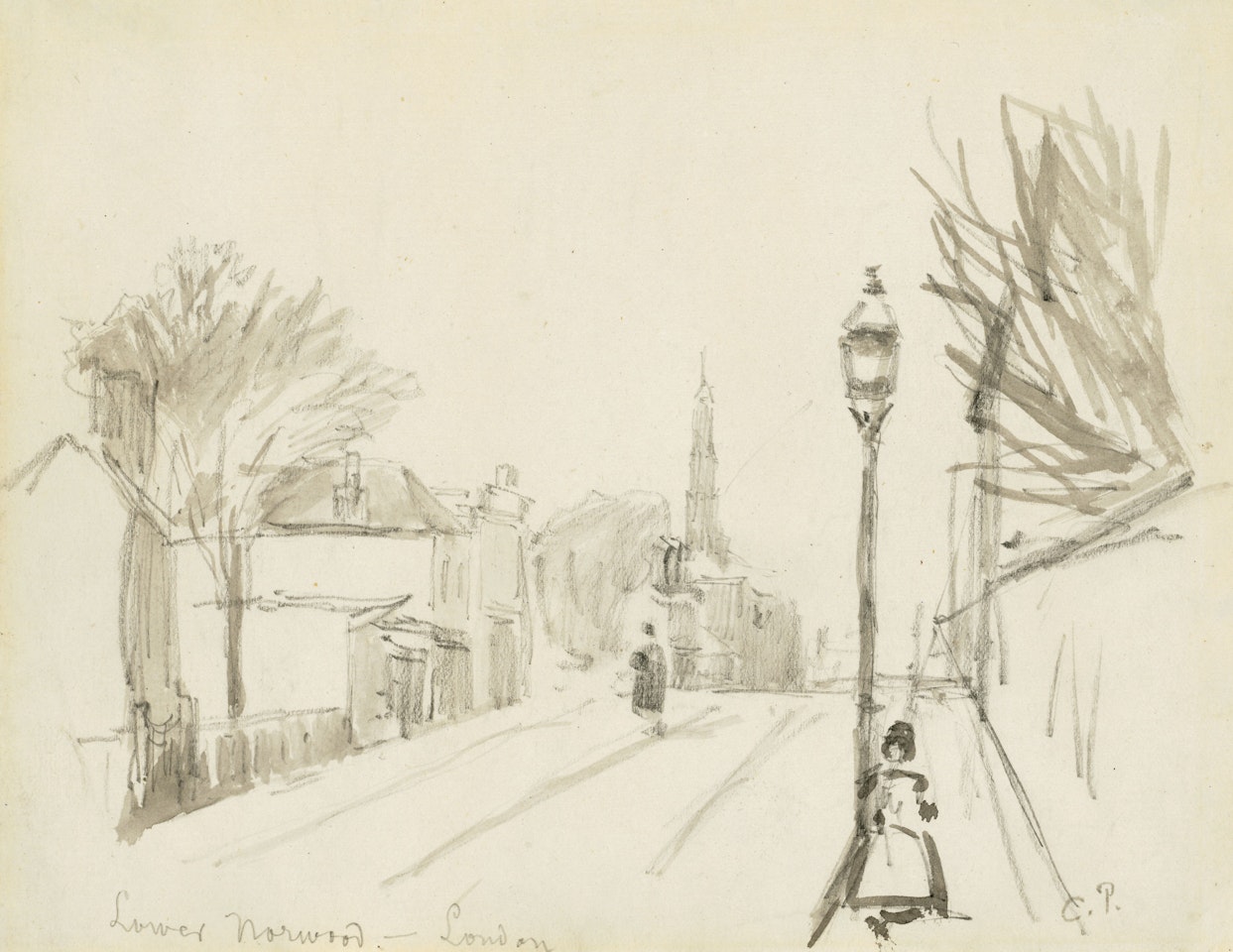 St Luke's Church, Lower Norwood by Camille Pissarro