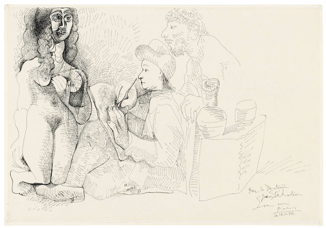 Le peintre et son modèle by Pablo Picasso