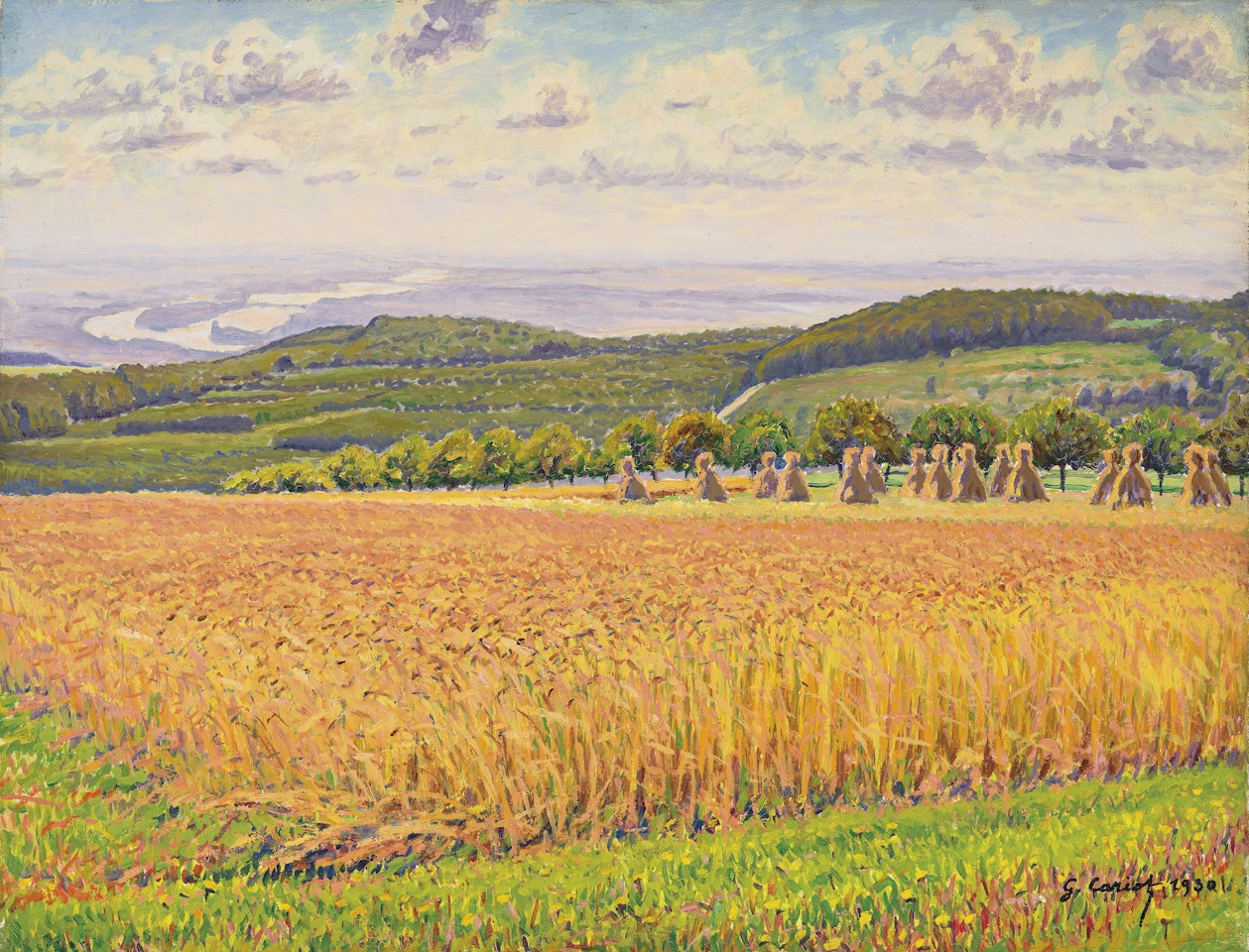 Les champs de blé by Gustave Cariot