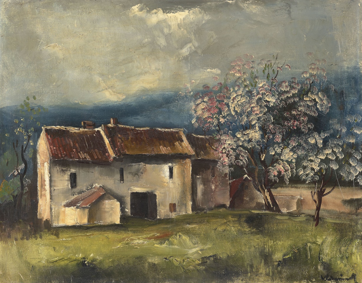Maison dans un paysage by Maurice de Vlaminck