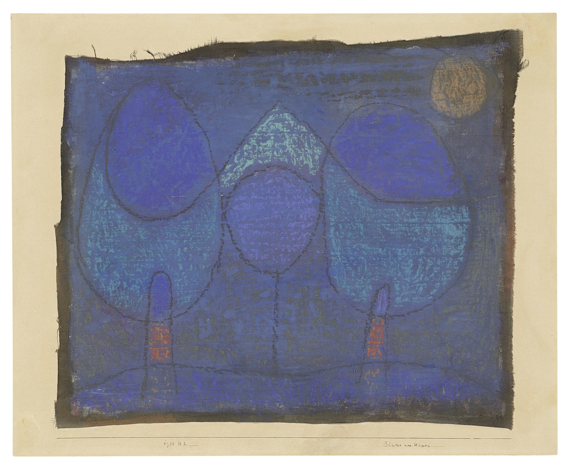 Bäume am Wasser by Paul Klee