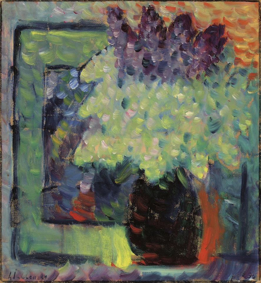 Grosses Stilleben (Fliederstrauss in Vase) by Alexej von Jawlensky